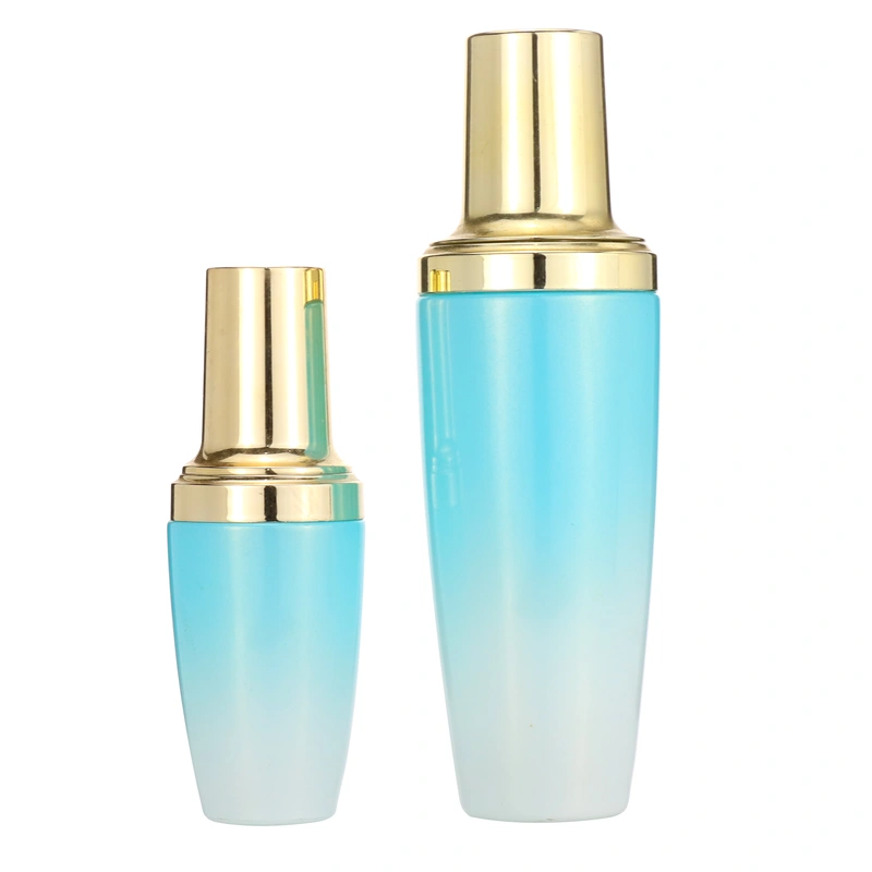 40ml 100ml glass pump bottle and glass jar for cosmetic packaging set