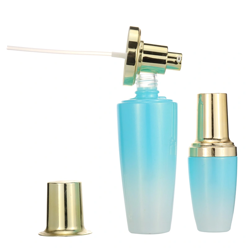 Matte frosted glass perfume bottles amber glass bottle with pump spray