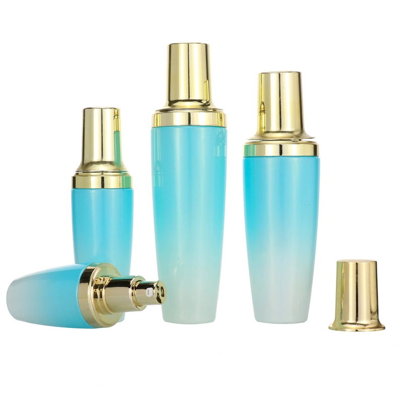 Matte frosted glass perfume bottles amber glass bottle with pump spray