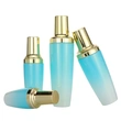 Matte frosted glass perfume bottles amber glass bottle with pump spray