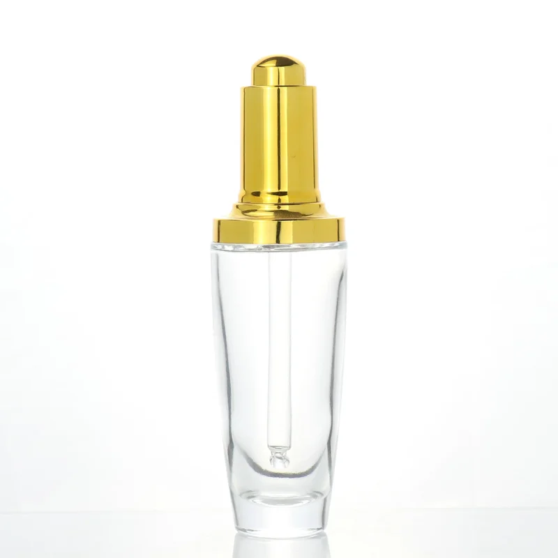 1oz frosted cosmetic glass dropper essential oil face serum bottle