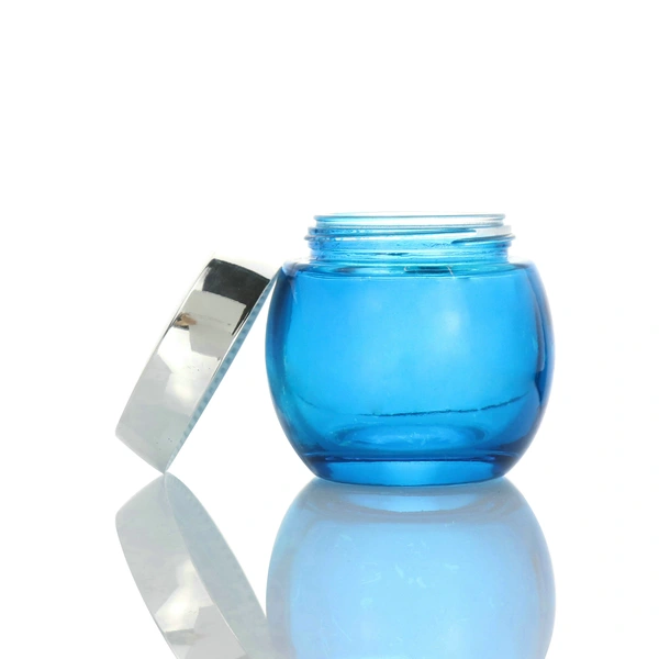 Clear Cosmetic Jars Cream Glass Cosmetic Face Cream Jar with lids 