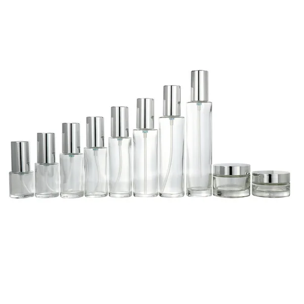 Frosted Glass Spray Bottle 100ml Skincare Cream Jar 30g