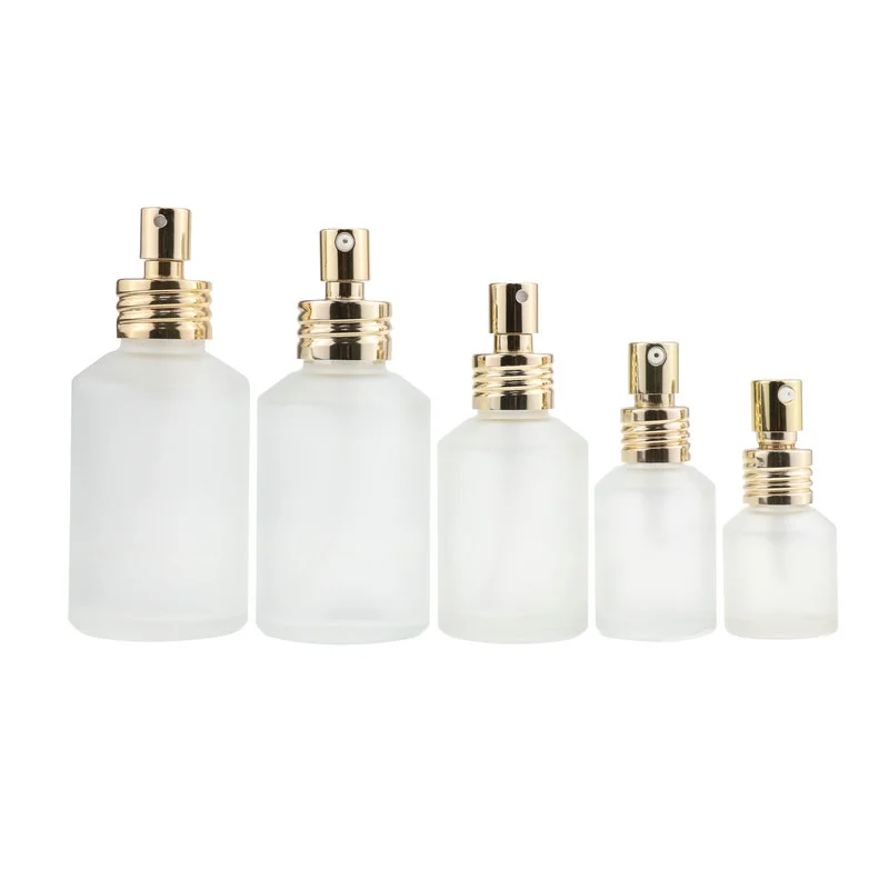 Frosted Green Empty Glass Dropper Essential Oil Bottle with caps