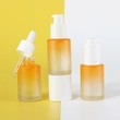 cheap glass style 30ml glass liquid lotion foundation bottle with pump