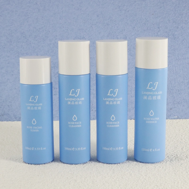 cosmetic containers glass bottle luxury cosmetic packaging set