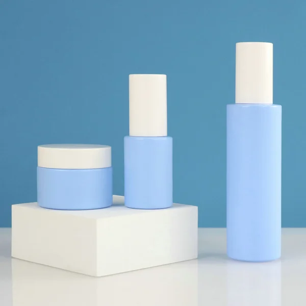 Glass Lotion Pump Bottle for Facial Serum Cosmetic Packaging