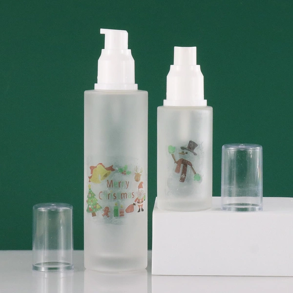 Luxury Cosmetic Packing Set Cosmetic Glass skincare Lotion Bottle