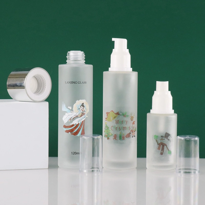 Luxury Cosmetic Packing Set Cosmetic Glass skincare Lotion Bottle