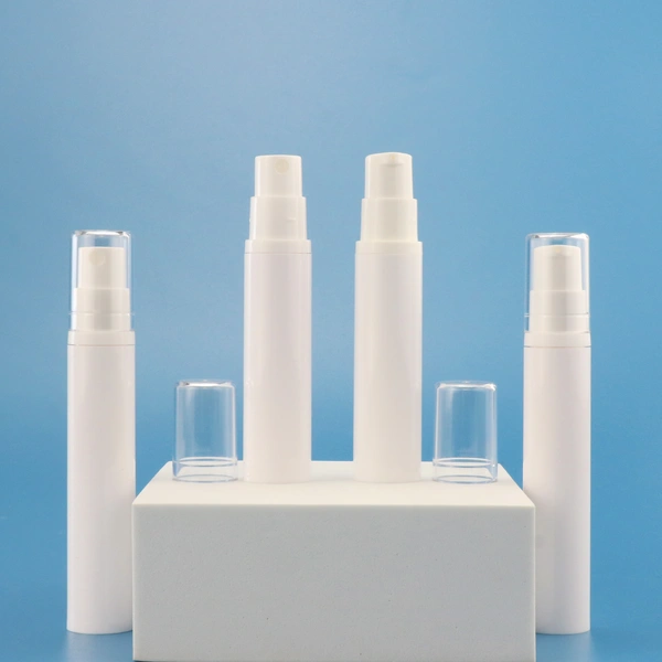 empty acrylic liquid airless pump 30ml double wall foundation bottle
