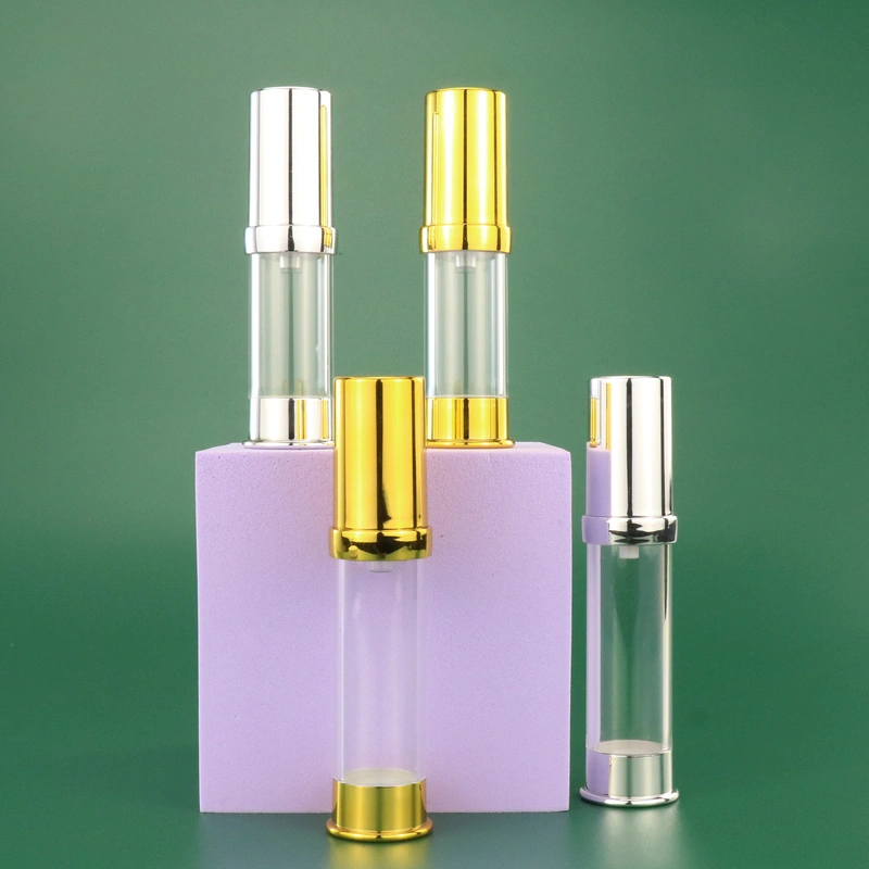 Custom Bamboo Cosmetic Packaging Airless Pump Bottle