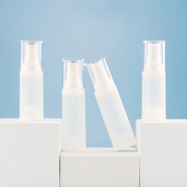 square cosmetic lotion pump bottle 1oz 50ml 30ml airless pump bottle