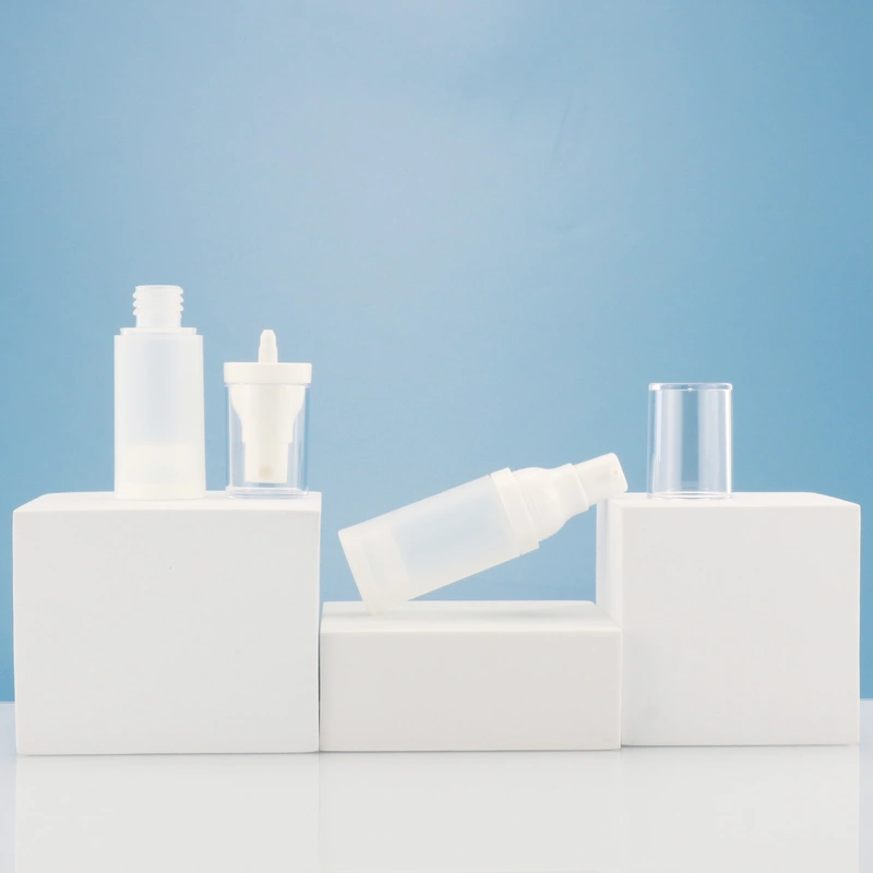 square cosmetic lotion pump bottle 1oz 50ml 30ml airless pump bottle