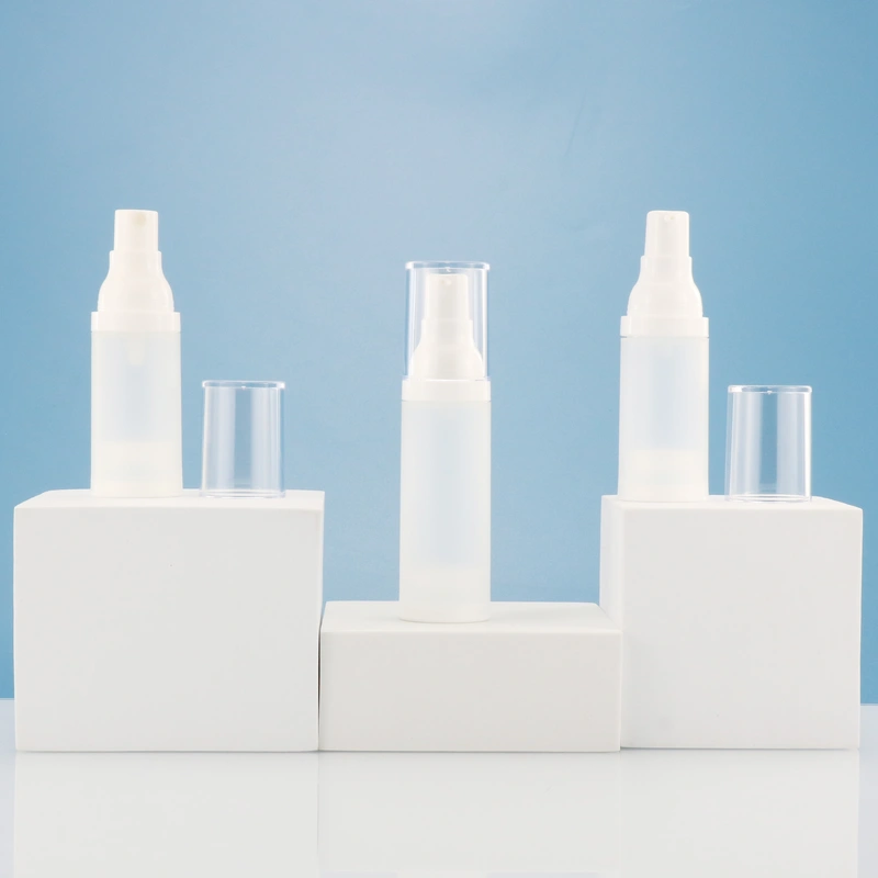 square cosmetic lotion pump bottle 1oz 50ml 30ml airless pump bottle