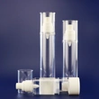 White PP Plastic Airless Pump Bottle With Snap Lotion Pump