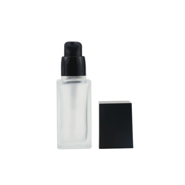empty serum lotion foundation glass bottle 