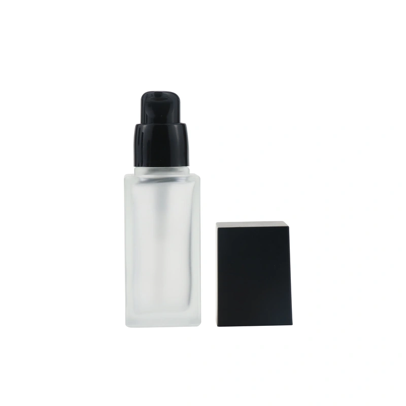 empty serum lotion foundation glass bottle 