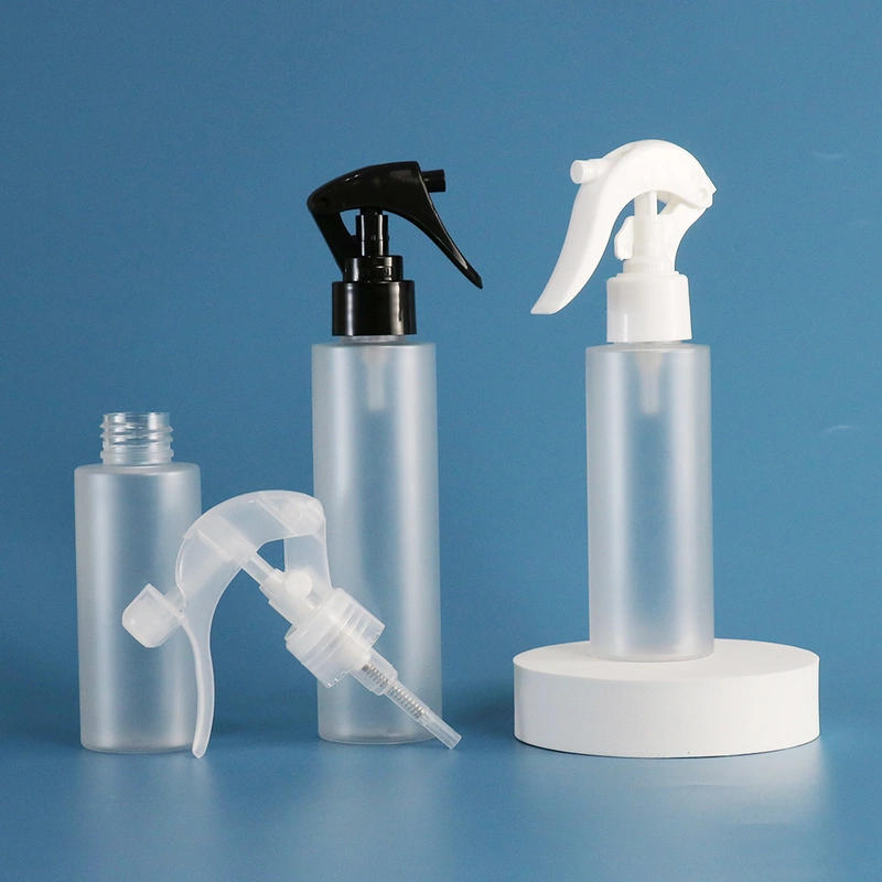 Empty transparent 50ml 80ml 100ml 120ml 150ml plastic spray bottles