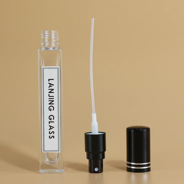 empty perfume spray glass bottle