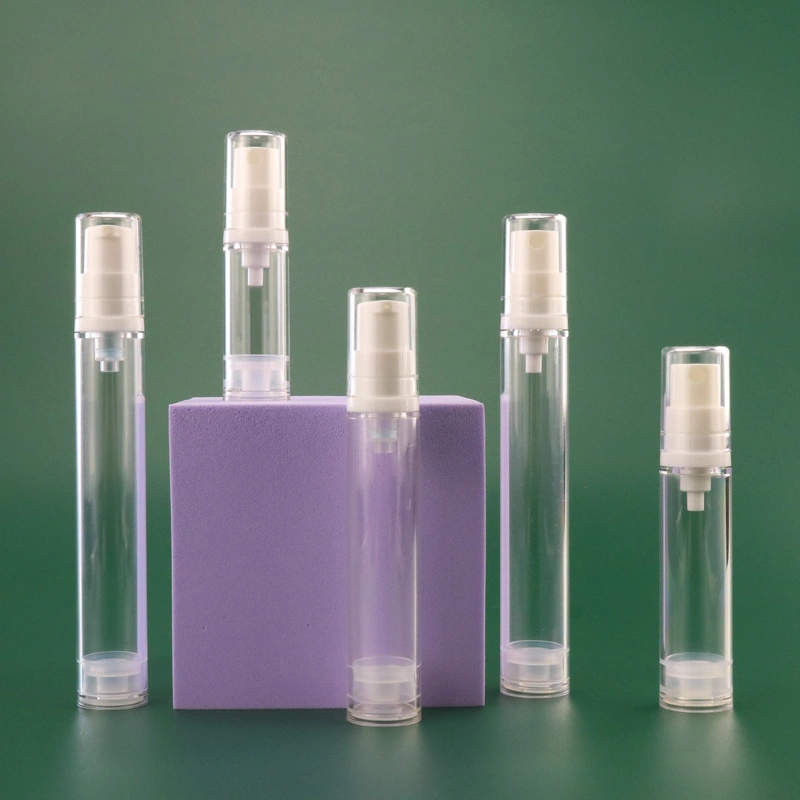 15ml 30ml 50ml silver luxury aluminum cap plastic spray bottle