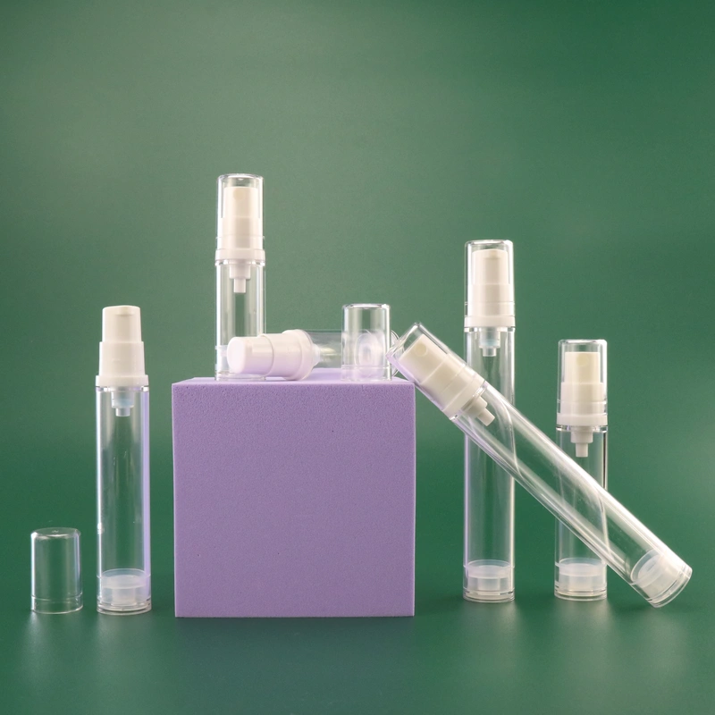 15ml 30ml 50ml silver luxury aluminum cap plastic spray bottle