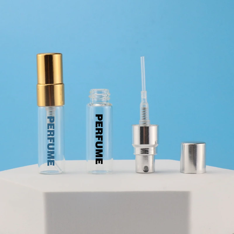 Frosted Perfume Fine Mist Glass Spray Bottle With Gold Sprayer