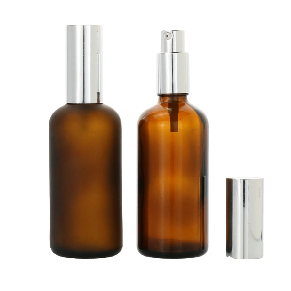 Brown  bottle lotion pressing liquid foundation face cream bottle 