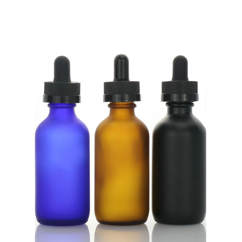  clear amber 1oz 2oz boston bottles with dropper for essential oil 