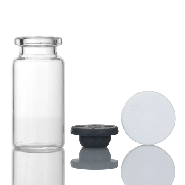 10ml 15ml 20ml 30ml amber clear with rubber stopper logo cap