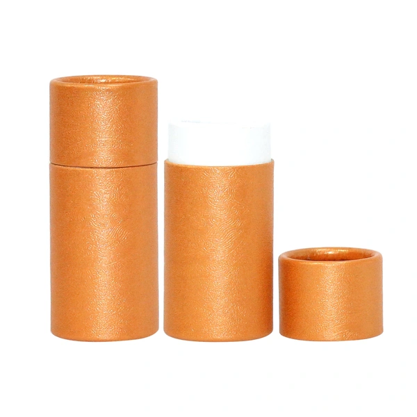 recycled cardboard paper tubes round cosmetic containers 