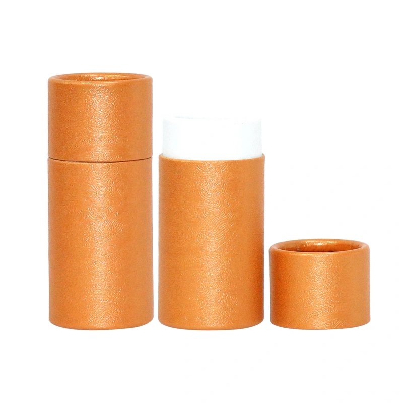 recycled cardboard paper tubes round cosmetic containers 