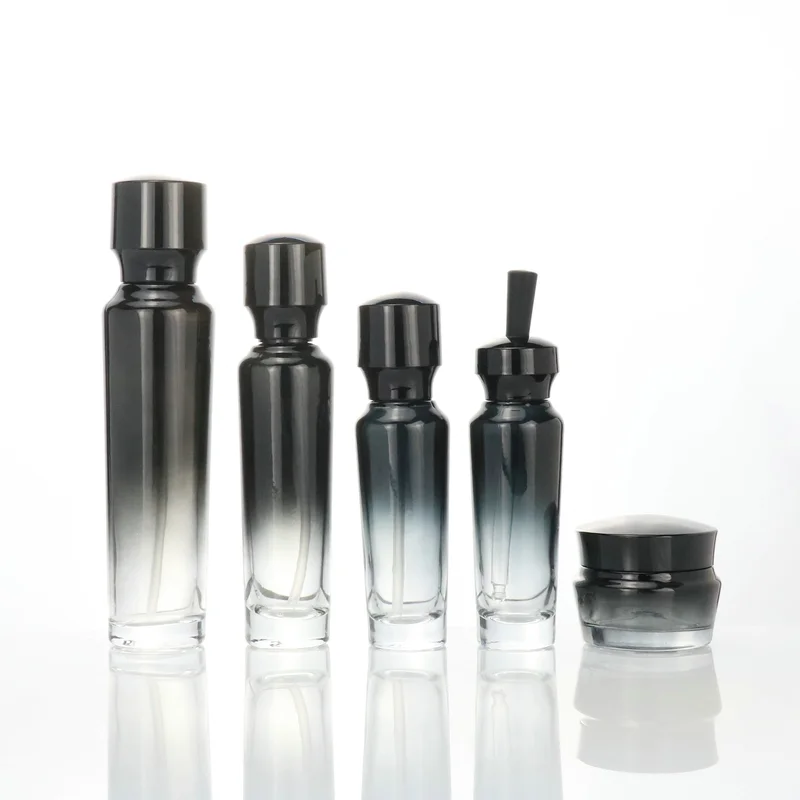 glass jar and bottle for cosmetic packaging 15ml 30ml 50ml 100ml 120ml