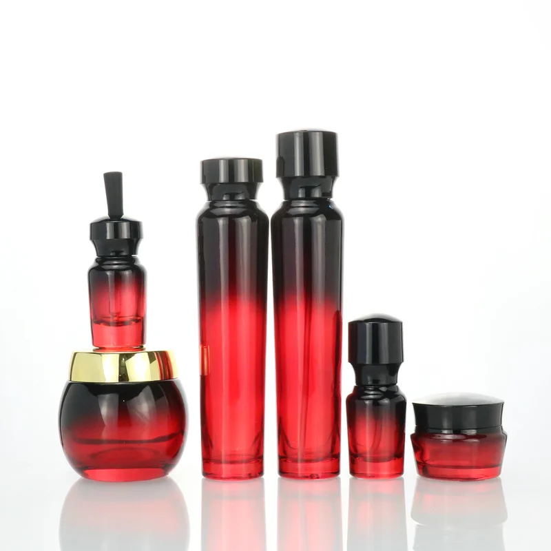 glass jar and bottle for cosmetic packaging 15ml 30ml 50ml 100ml 120ml