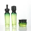 Unique desgin custom green oil pump bottle for cosmetic packaging