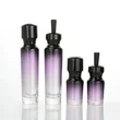 red glass pump bottle 50ml 30ml 15ml  for cosmetic packaging set