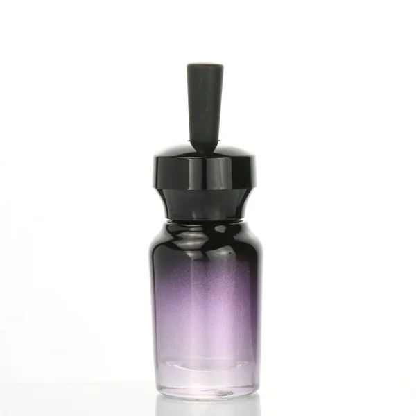 red glass pump bottle 50ml 30ml 15ml  for cosmetic packaging set