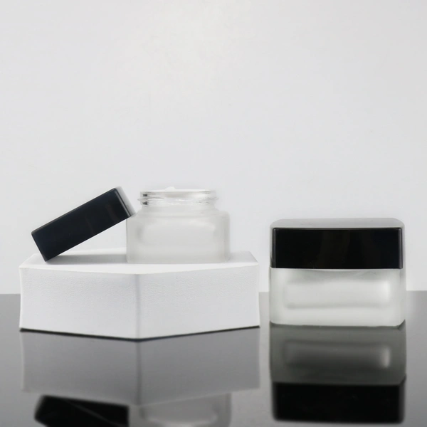 Glass cream jar big container glass cream packaging for skincare