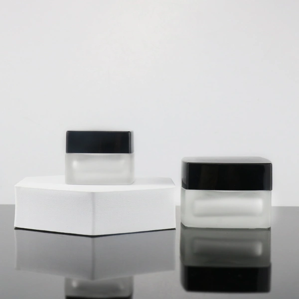 Glass cream jar big container glass cream packaging for skincare