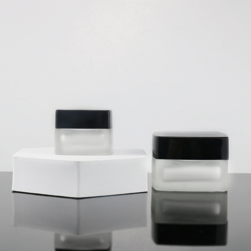 Glass cream jar big container glass cream packaging for skincare