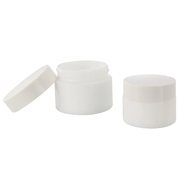 100ml opal white glass moisturizer cosmetic cream jar with lid