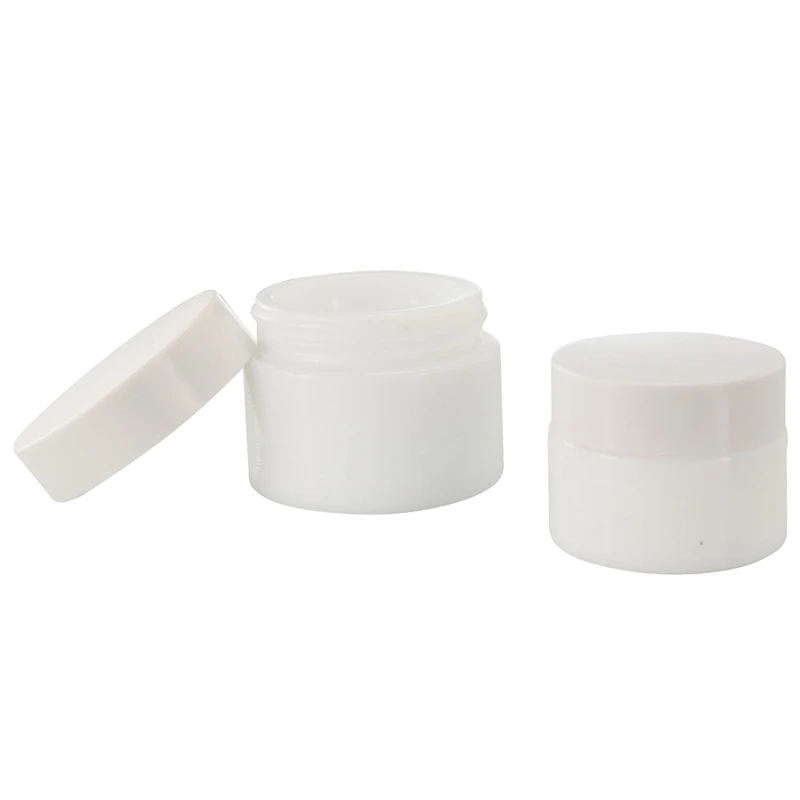 100ml opal white glass moisturizer cosmetic cream jar with lid