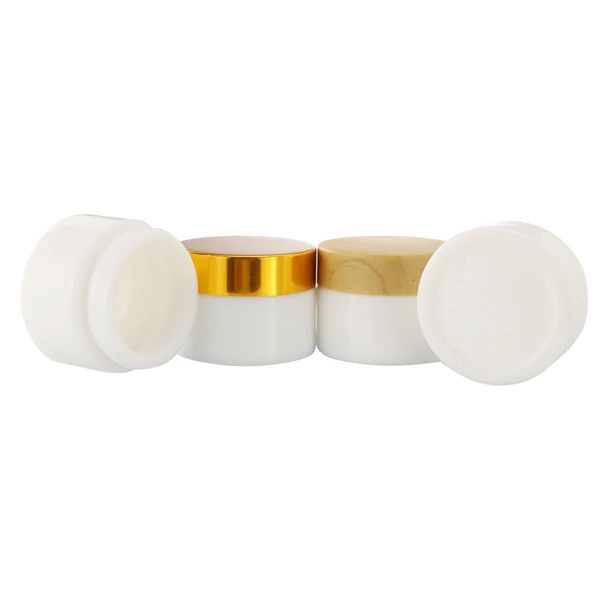 30ml cosmetic packaging 1oz frosted cream glass jar UV rose gold lid