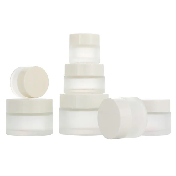 Empty Round Cosmetic 15g 20g 30g 50g Matte Black Glass Cream Jar 