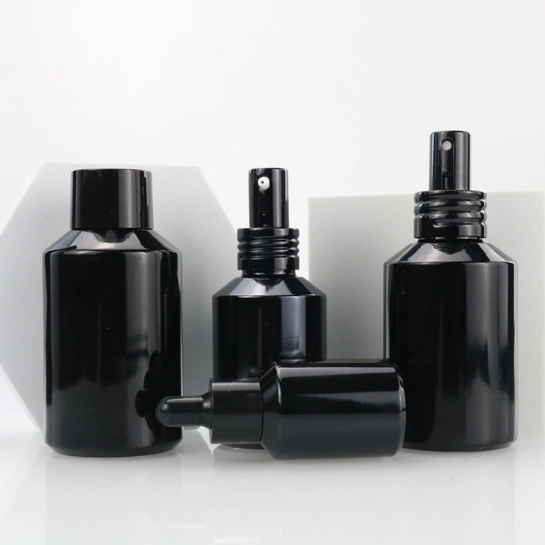 cosmetic packaging facial cream jars skin care bottle with silver lid