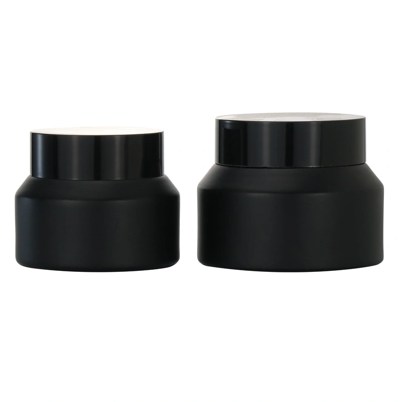 glass jar cream frosted glass cosmetic jars with lids