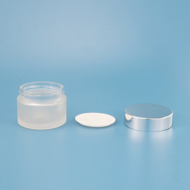 New Design Empty Luxury Glass Cosmetic Container Jar Skincare Set 30g