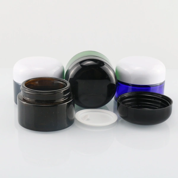30g 50g makeup packaging containers round glass cream glass bottle