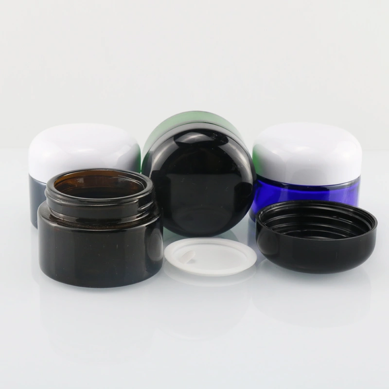 30g 50g makeup packaging containers round glass cream glass bottle