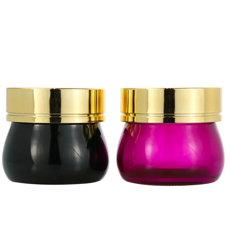 Factory Transparent cream glass jar container for personal care