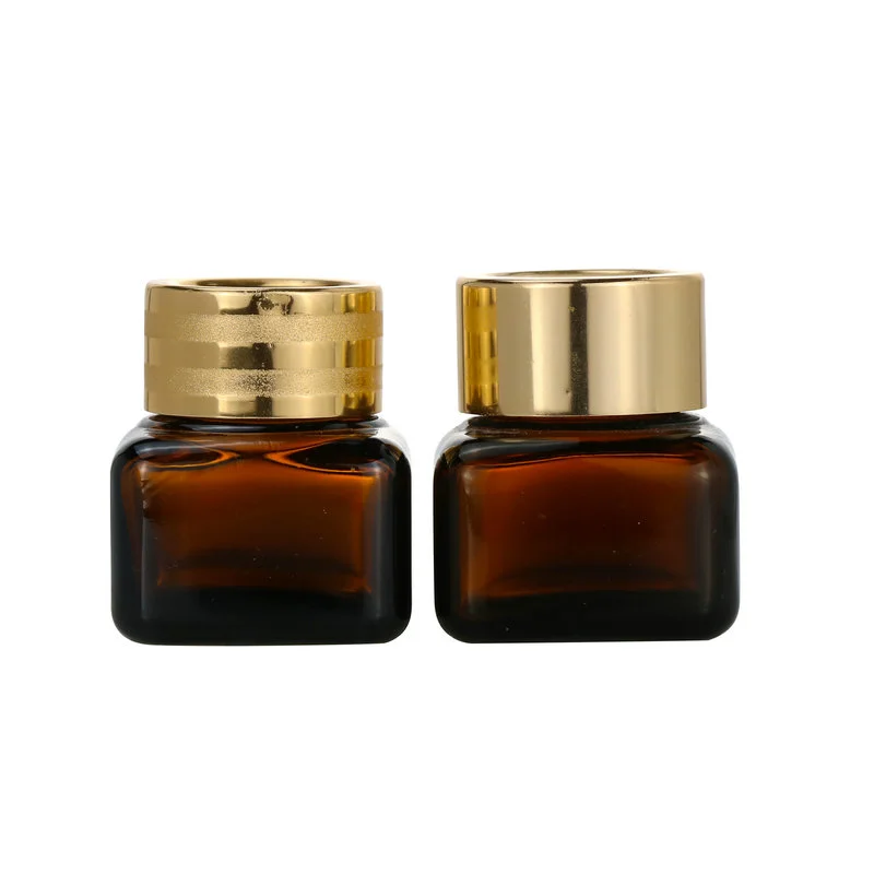 cosmetic packaging containers empty frosted glass face cream jar